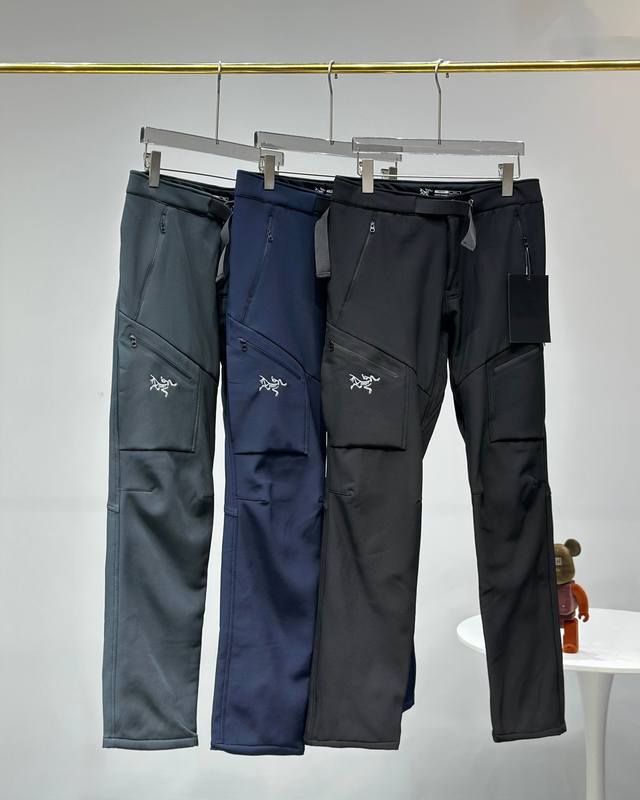 Embroidered Arc'teryx Men's Palisade Pant Softshell Fleece-Lined Winter New Arri