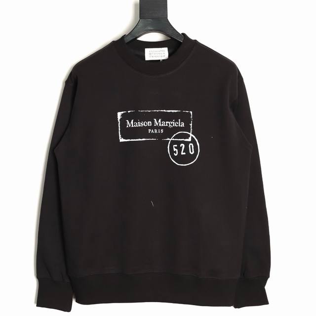 Maison Margiela 25Fw 520 Printed Crew Neck Sweatshirt (Ddd) 480G Premium Combed