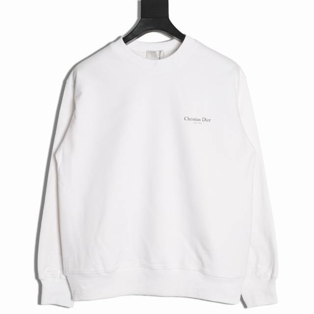 Dior 25Fw Signature Letter Print Crew Neck Sweatshirt (Ddd) 480G High-Grade Comb