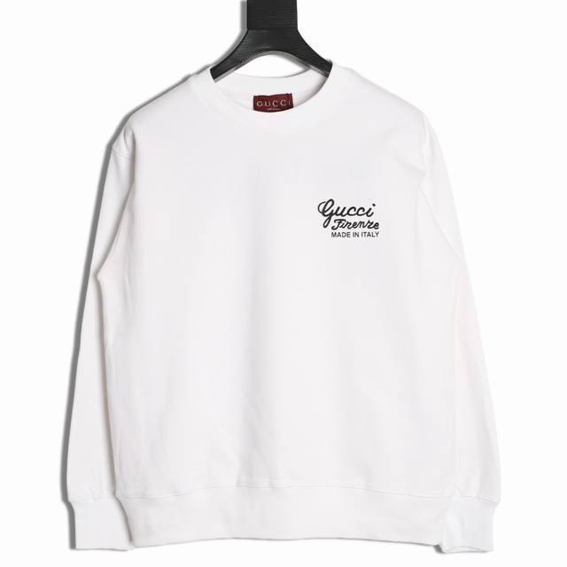 Gucci 25Fw Signature Print Crew Neck Sweatshirt (Ddd) 480G High-Grade Combed Cot