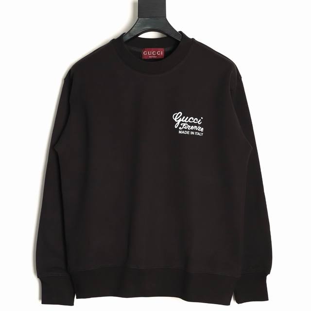 Gucci 25Fw Signature Print Crew Neck Sweatshirt (Ddd) 480G High-Grade Combed Cot