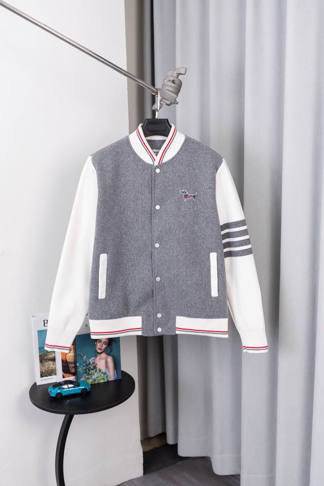 Style No.: S029 Thom Browne Puppy Embroidery Patchwork Jacket! This new Thom Bro