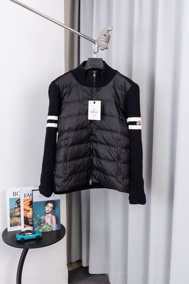 Style No.: M032 Moner 2025 Newest Fashion Designer Wool Knit Down Jacket. The de