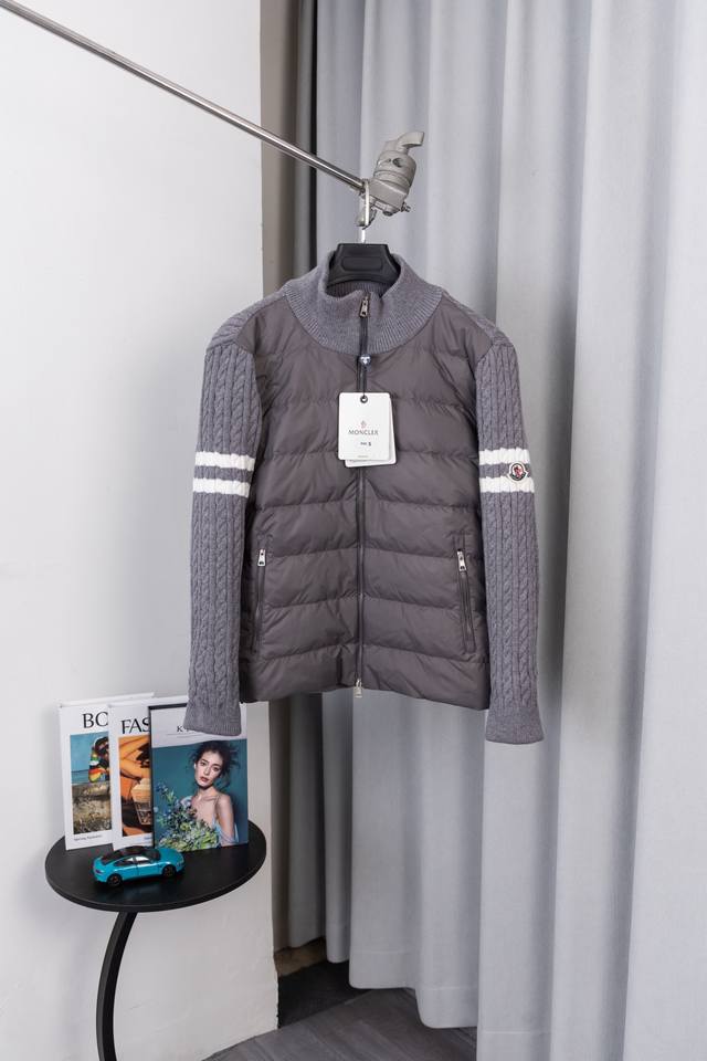 Style No.: M032 Moner Down Jacket 2025 Latest Fashion Designer Wool Knit Down Ja