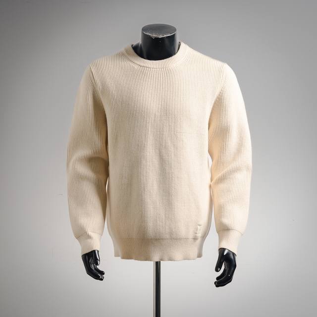 Louis Vuitton LV 25Ss Embroidered Logo Knitted Crew Neck Sweater Fabric: 30% woo