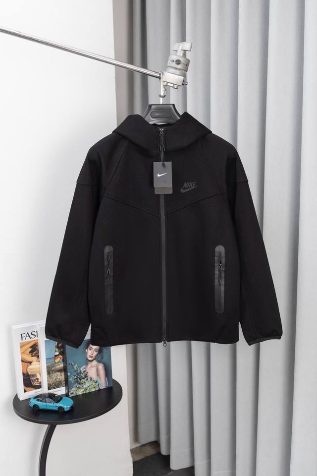 Style Number: M027 Nike Tech Fleece Men's Spring Hoodie Jacket with Knit Casual