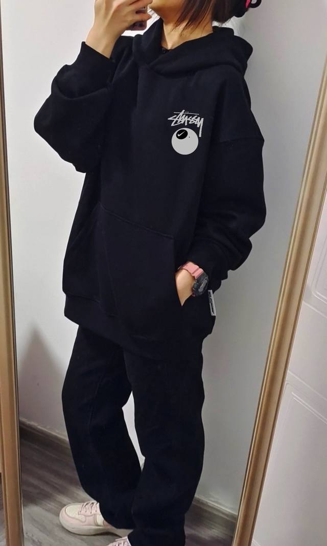 Stussy x Nike Collaboration Winter Fleece-Lined Hooded Sweatshirt (Ddd) High-end