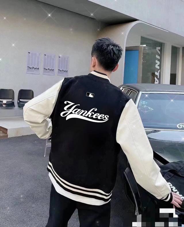 Mlb Yankees-Ny Spring/Autumn Loose-fitting Jacket/Baseball Jacket Official Websi