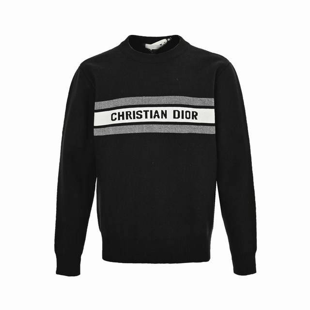 Dior Jacquard Letter Pattern Knit Pullover Sweater A classic Dior piece is back!