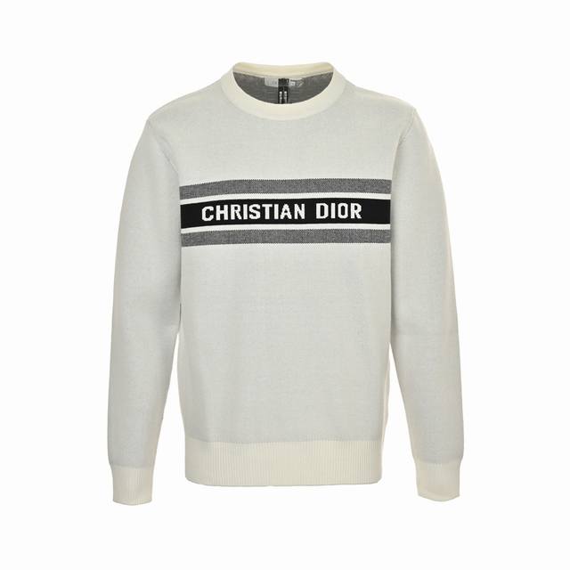 Dior Jacquard Letter Pattern Knit Pullover Sweater A classic Dior piece is back!