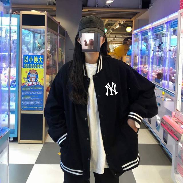 Mlb Yankees-Ny New York Limited Spring/Autumn Loose Fit Baseball Jacket Official