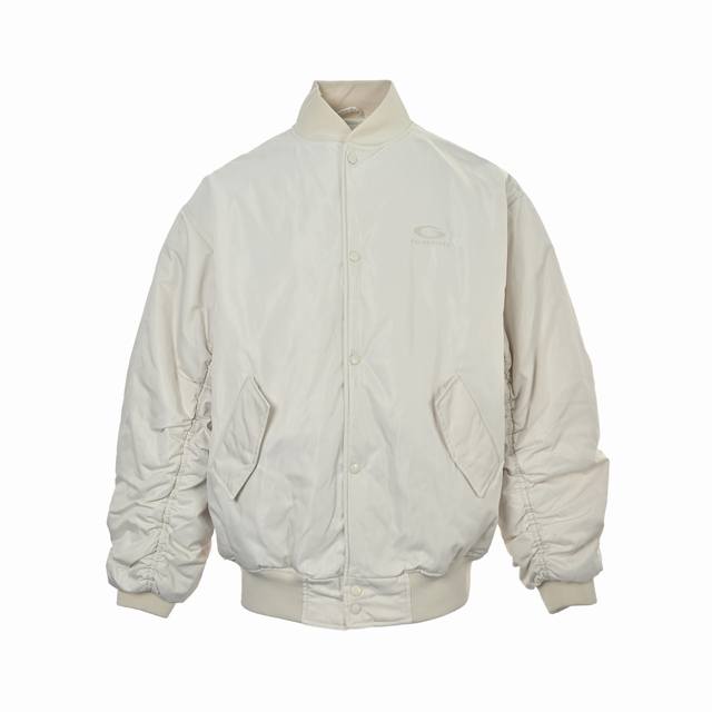 Balenciaga 25Fw Semi-circle Logo Embroidered Baseball Flight Jacket A must-have