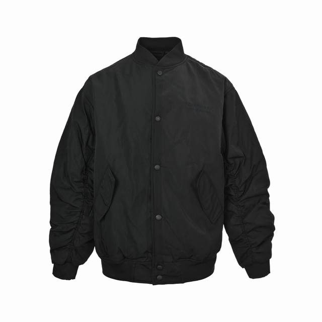 Balenciaga Double B Embroidered Baseball Flight Jacket A must-have item for men'