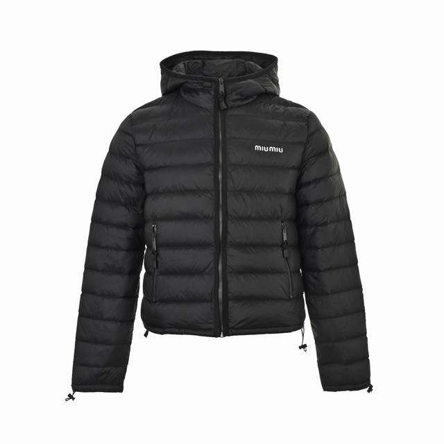 Miu Miu Hooded Down Jacket - Core Inner Filling: 90% Pure White Duck Down (Guang