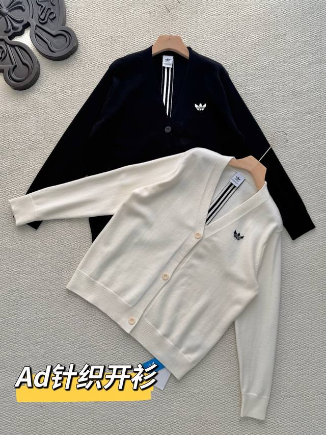 Adidas 2025 Fall/Winter Limited Edition Retro Preppy Style Solid Color Jacquard