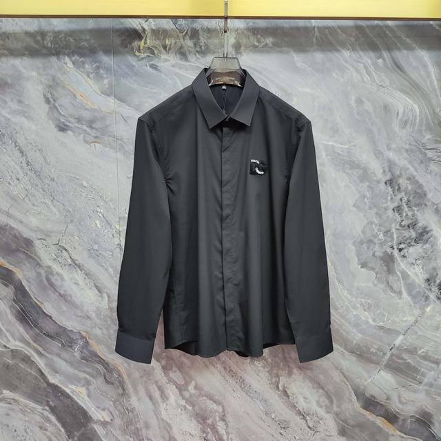 Dolce & Gabbana (Dg) 2025 Spring/Summer New Long-Sleeve Shirt, High-End Version!