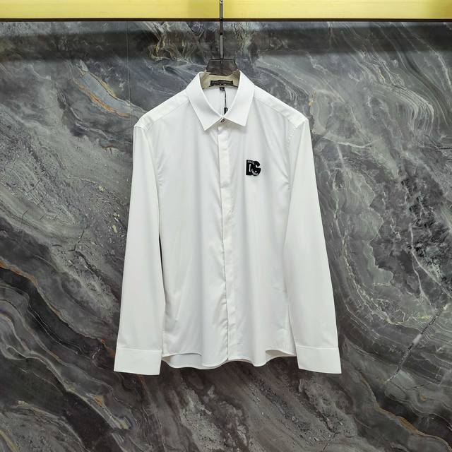 Dolce & Gabbana (Dg) 2025 Spring/Summer New Long-Sleeve Shirt, High-End Version!