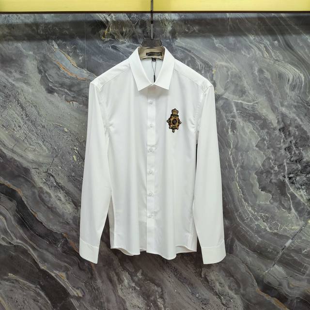 Dolce & Gabbana (Dg) 2025 Spring/Summer New Long-Sleeve Shirt, High-End Version!