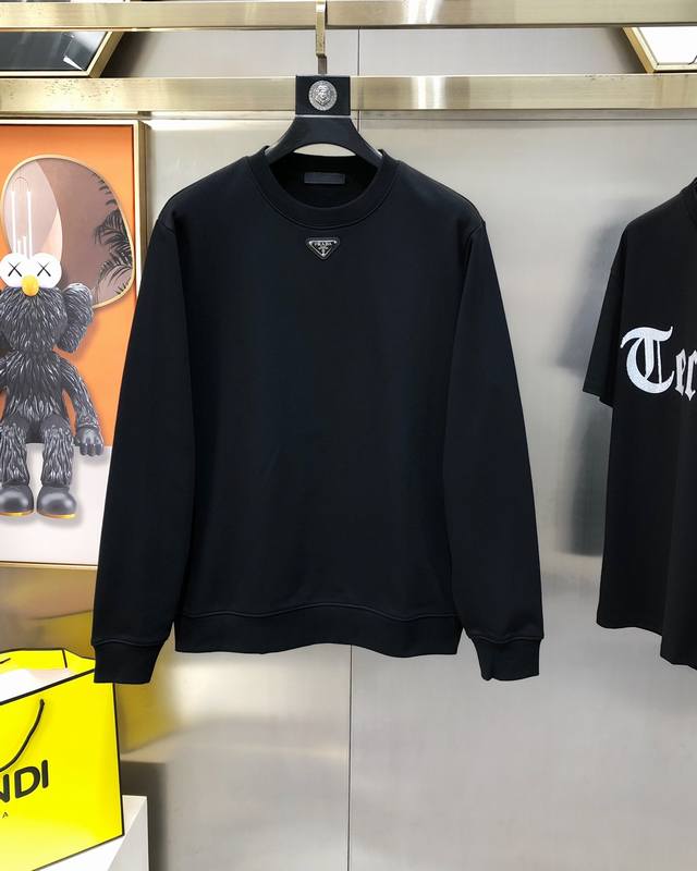 Ada Prada 2025 Autumn/Winter New Original Men's Casual Sweatshirt High-end Custo