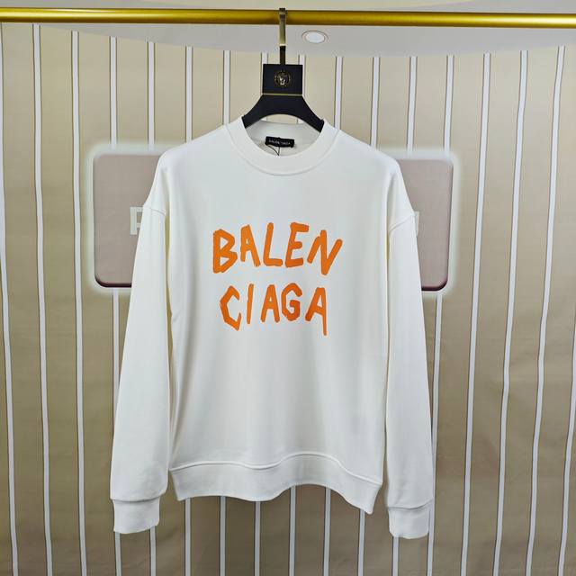 Balenciaga 2025 Autumn/Winter New Original Men's Casual Sweatshirt High-end Cust