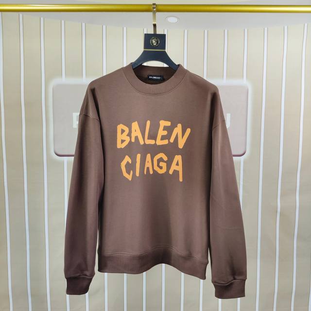 Balenciaga 2025 Autumn/Winter New Original Men's Casual Sweatshirt High-end Cust