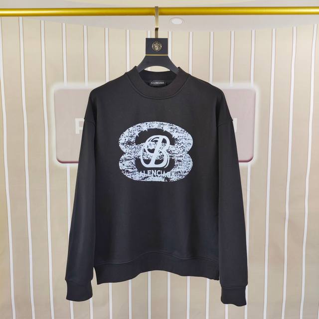 Balenciaga 2025 Autumn/Winter New Original Men's Casual Sweatshirt High-end Cust