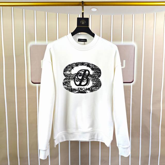 Balenciaga 2025 Autumn/Winter New Original Men's Casual Sweatshirt High-end Cust