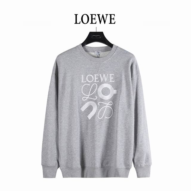 Loewe & On Collaboration Embroidered Logo Sweatshirt. Made with double-layered t Loewe & On Collaboration Embroidered Logo Sweatshirt. Made with double-layered t