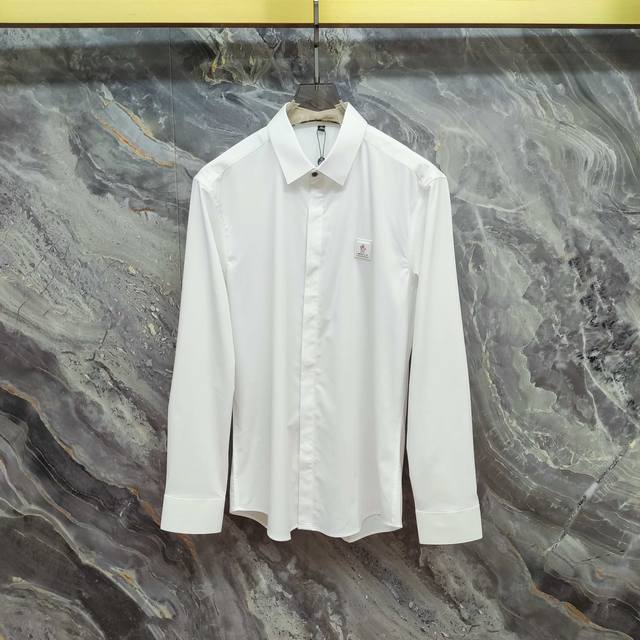 M*Ncler 2025 Spring/Summer New Long-Sleeve Shirt, High-End Version! Custom-made