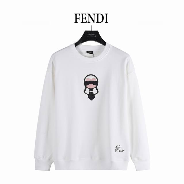 Fendi 25Fw Karl Lagerfeld Embroidered Logo Sweatshirt (Ddd) - A popular item fro