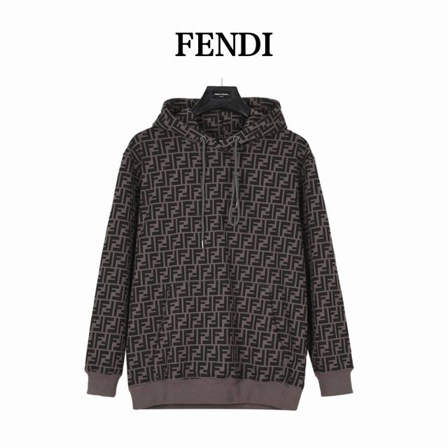Fendi 25Fw Double F Element All-Over Logo Hoodie Set. Understated luxury, classi