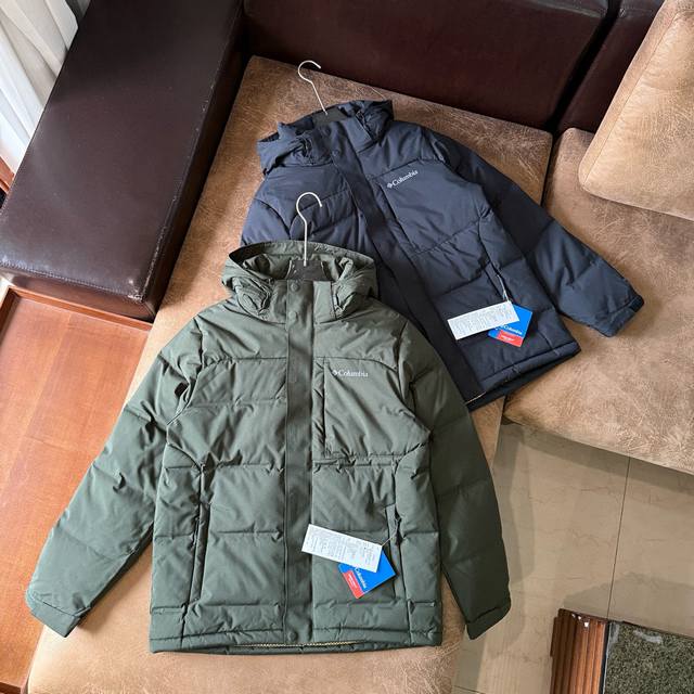 Jiang Qiming's Same Style Columbia Outdoor Men's Gold Dot Water-Repellent White