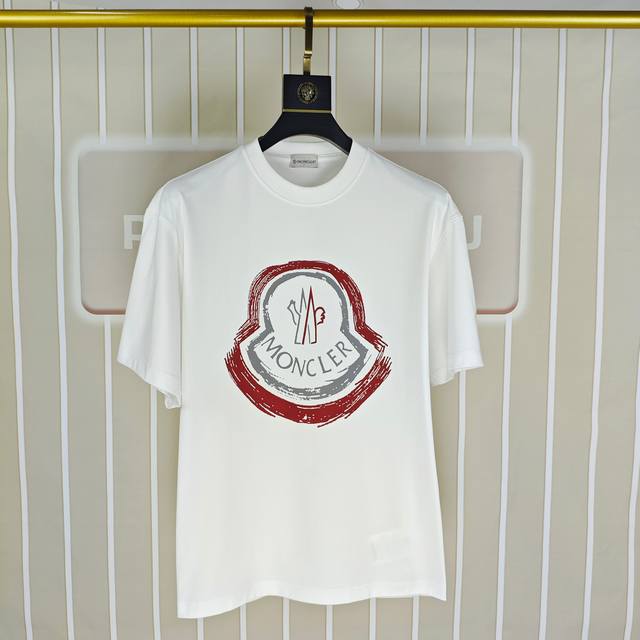 M*Ncler 2025 Spring/Summer New Arrival Original Men's Crew Neck Short Sleeve T-S