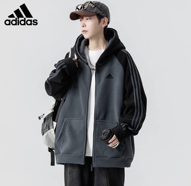 Available for immediate purchase. New autumn style unisex cardigan jacket, Adida