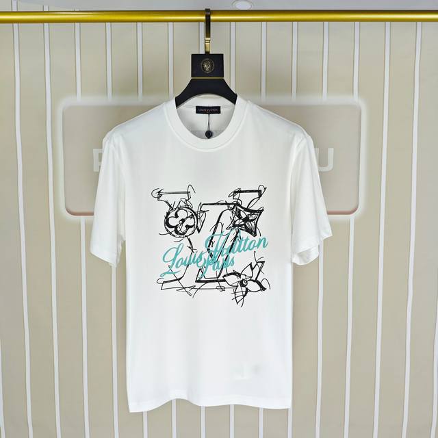 Louis Vuitton 2025 Spring/Summer New Arrival Original Men's Crew Neck Short Slee