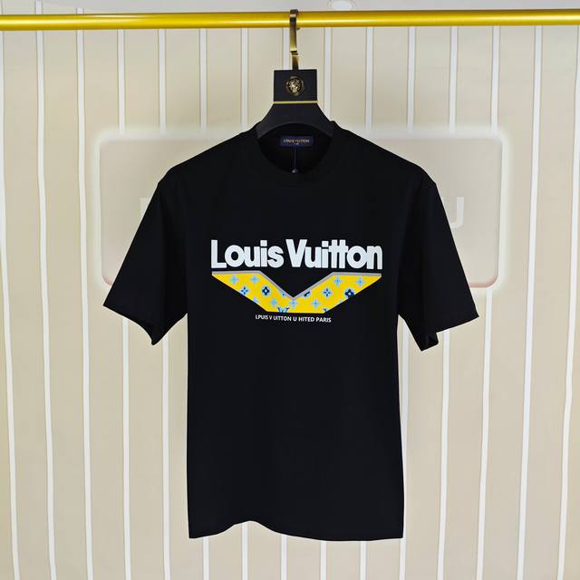 Louis Vuitton 2025 Spring/Summer New Arrival Original Men's Crew Neck Short Slee