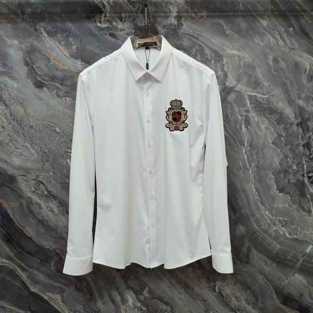 Dolce & Gabbana (Dg) 2025Ss New Long-Sleeve Shirt, High-End Version! Custom-made