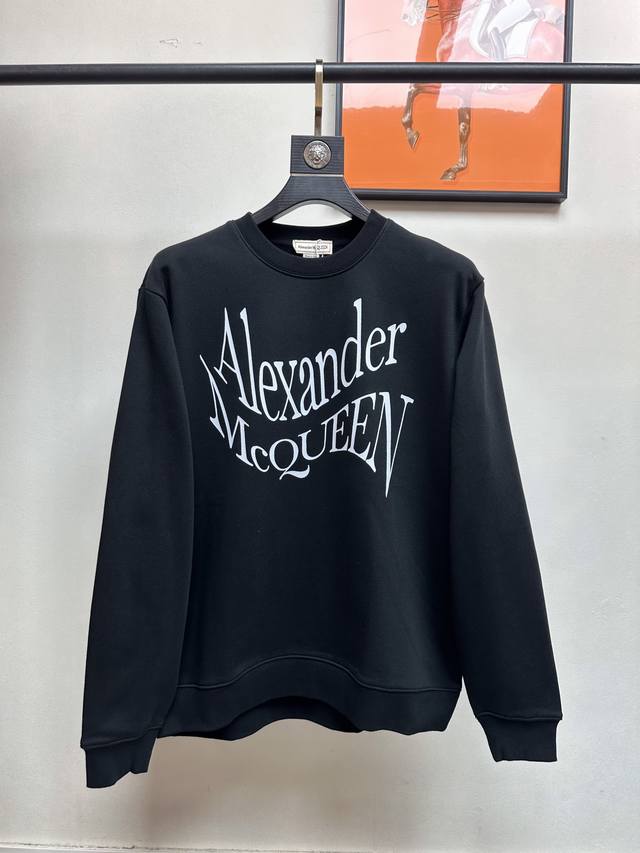 McQueen. New casual and stylish sweatshirt, made with imported original terry cl