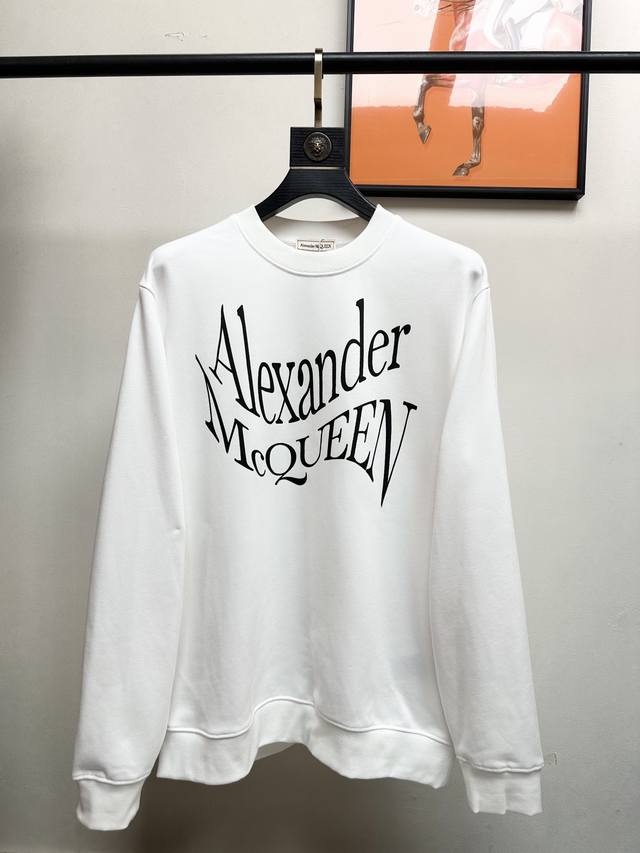 McQueen. New casual and stylish sweatshirt, made with imported original terry cl
