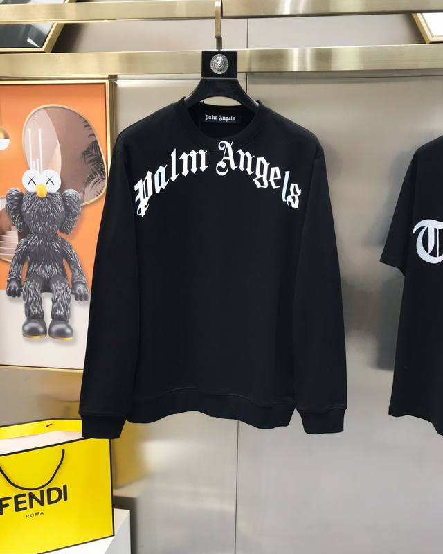 Palm Angels 2025 Autumn/Winter New Original Men's Casual Sweatshirt High-end Cus