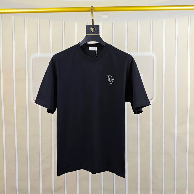 D*Or Dior 2025 Early Spring New Arrival Original Men's Crew Neck Short Sleeve T-