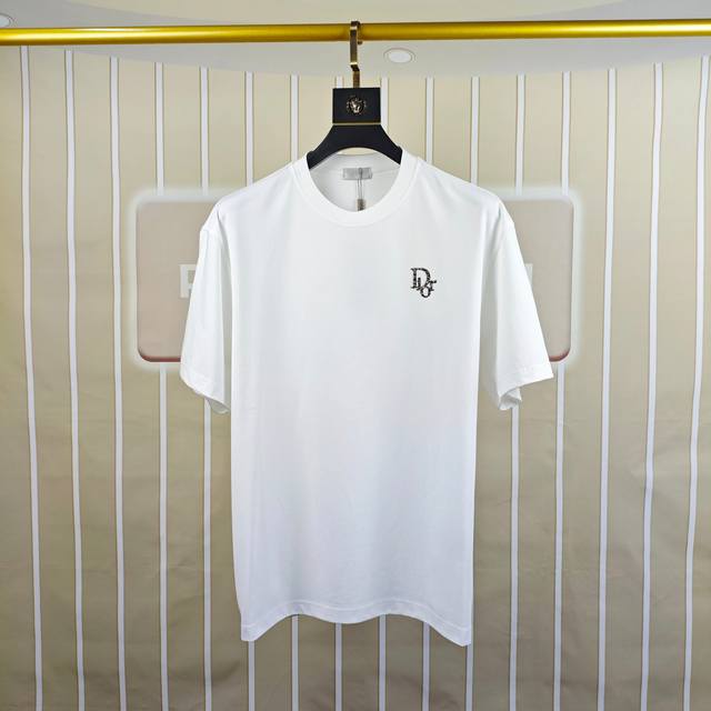 D*Or Dior 2025 Early Spring New Arrival Original Men's Crew Neck Short Sleeve T-