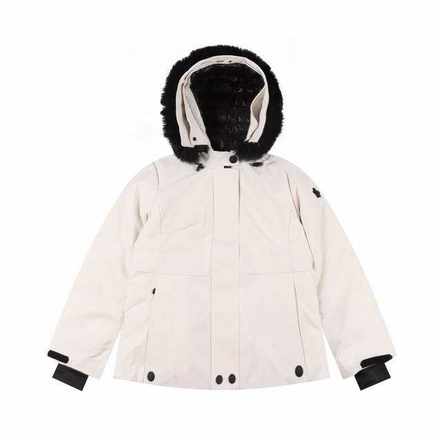 Moncler 2025 Autumn/Winter Bauges Shawl Hooded Down Jacket with Fox Fur Collar (