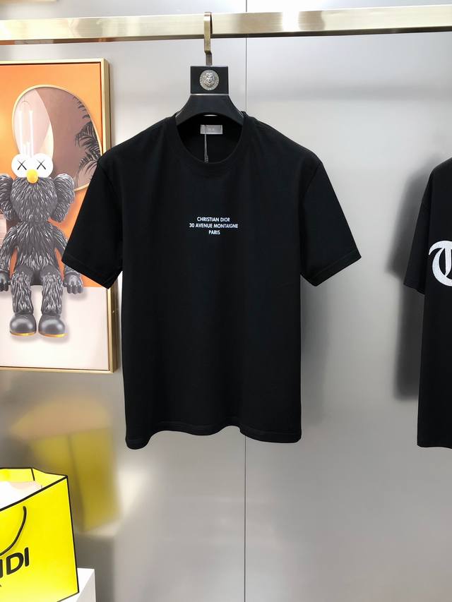 D*Or Dior 2025 Spring/Summer New Arrival Original Men's Crew Neck Short Sleeve T