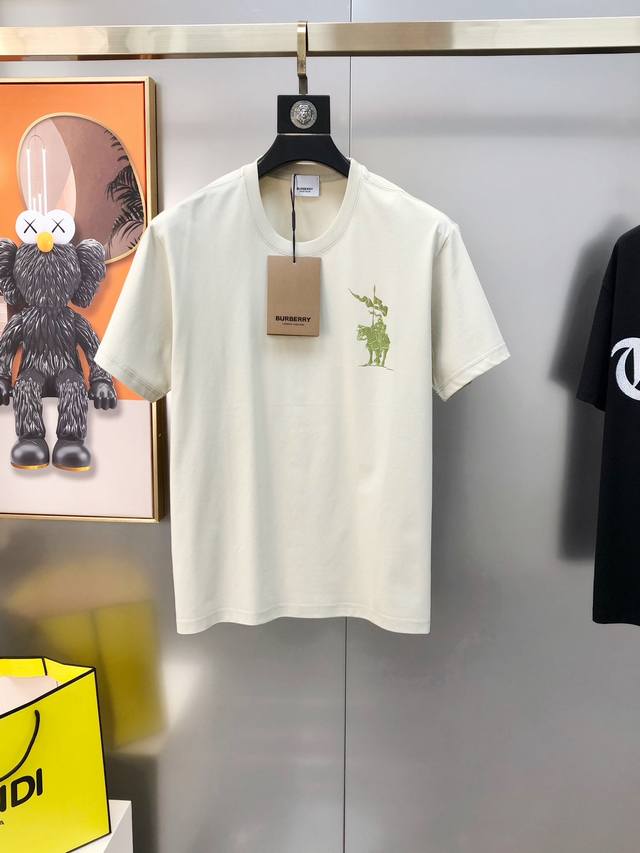 Burberry** Burberry 2025 Spring/Summer New Arrival Original Men's Crew Neck Shor