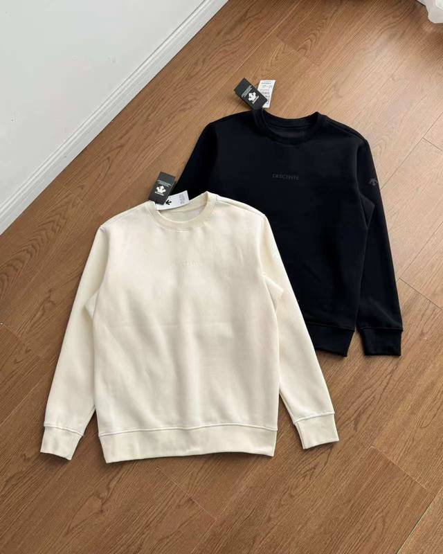 New Arrival! Descente Men's Fleece-Lined Pullover Hoodie! Unisex! Descente metic