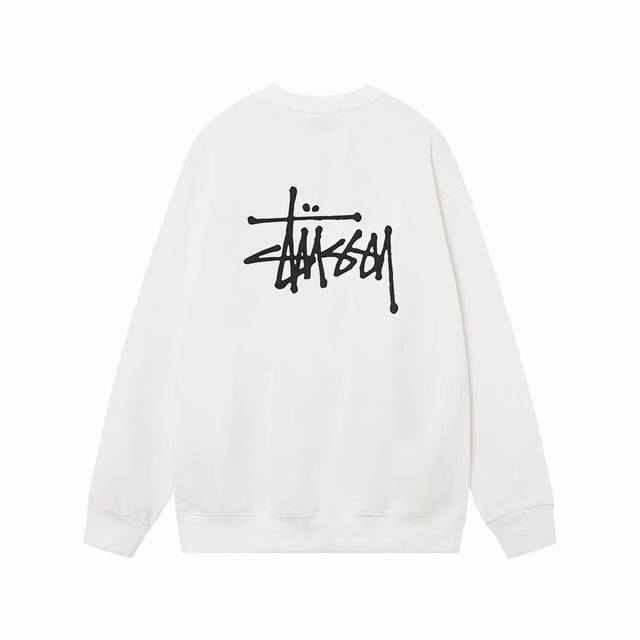 Stussy Dice Print Early Autumn New High-Quality Loose Crew Neck Sweatshirt, Unis