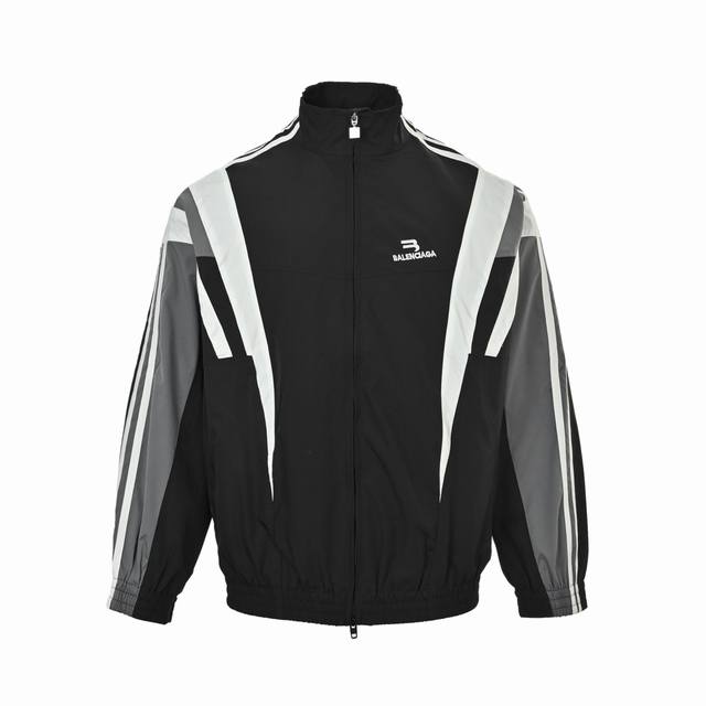 Balenciaga color-blocked jacket/suit. Made with custom recycled nylon waterproof