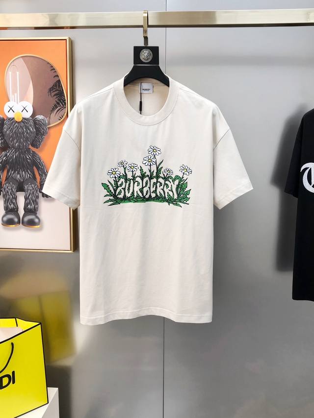 Burbe** Burberry 2025 Spring/Summer New Arrival Original Men's Crew Neck Short S