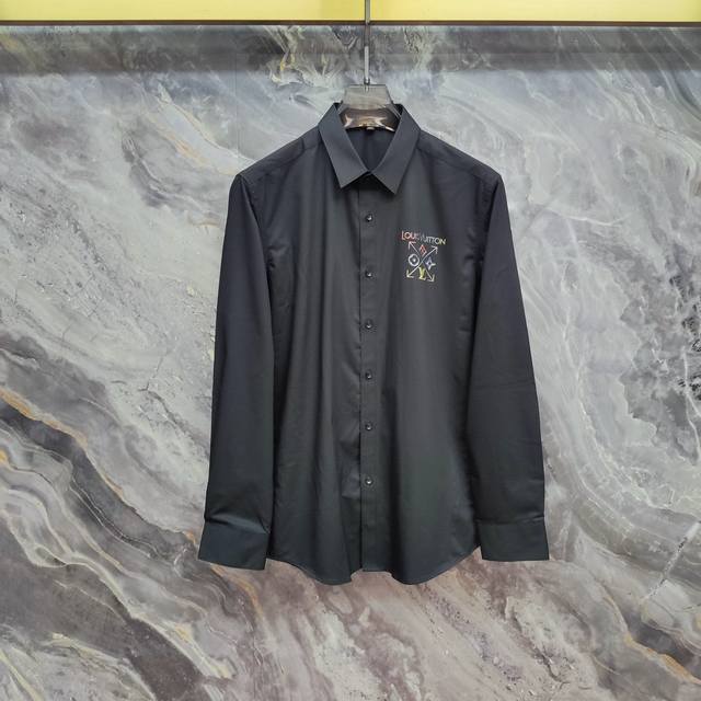 Louis Vuitton LV 2025Ss New Long-Sleeve Shirt, High-End Version! Custom-made fab